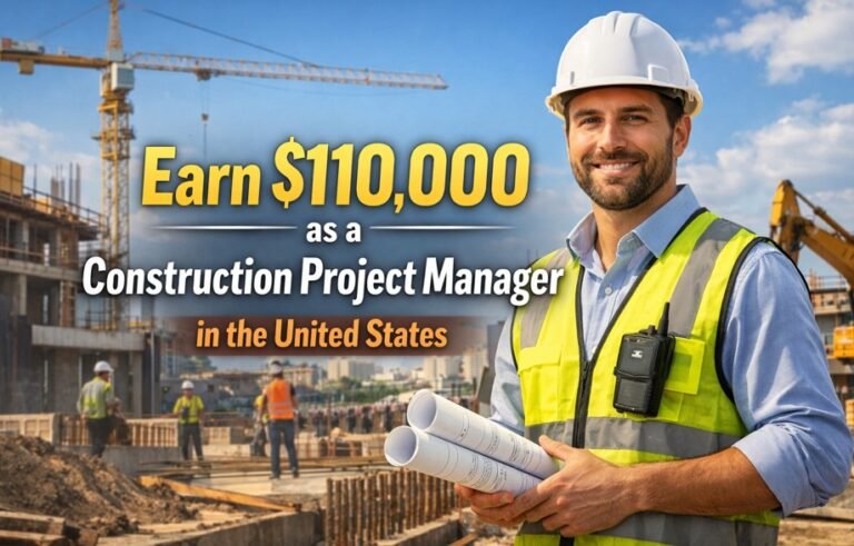 Earn $110,000 as a Construction Project Manager in the United States